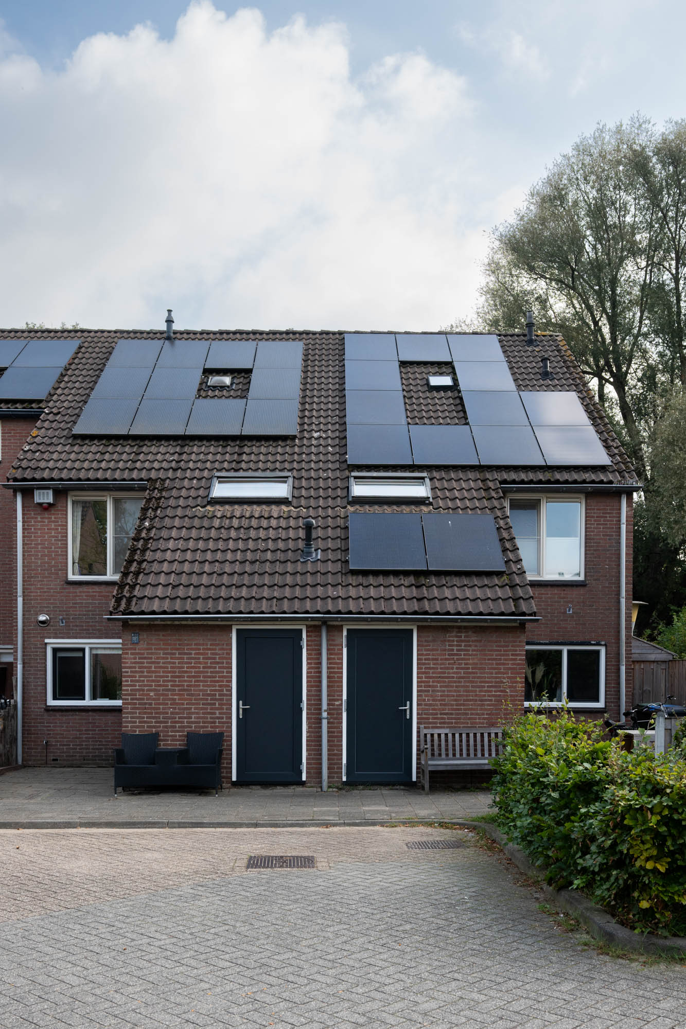 Woningen met zonnepanelen in Elderveld