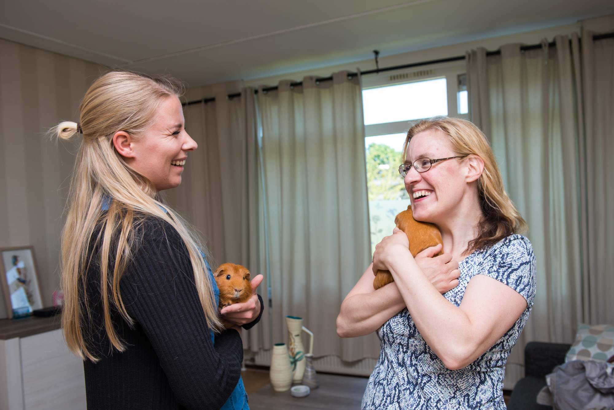 JP van den Bent — samen met cavia's